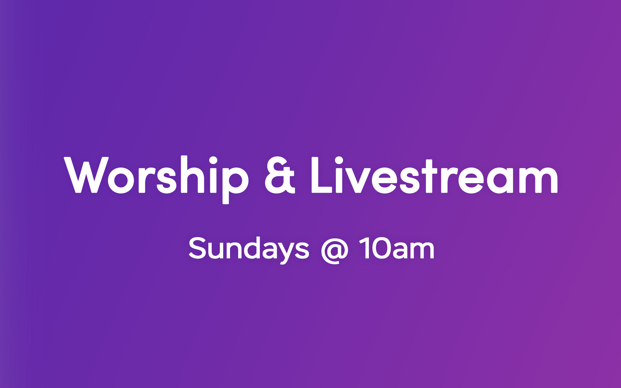 Worship Service & Live Stream @ 10am – December 4, 2022